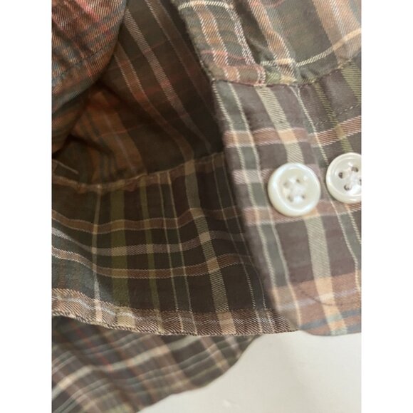 Ralph Lauren Classic Fit Fall Plaid Button Up Shirt Medium Vintage - Picture 10 of 14